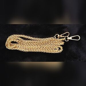 Goldtone Crossbody Chain 50" - Turn Your Wallet or Clutch into a Crossbody
